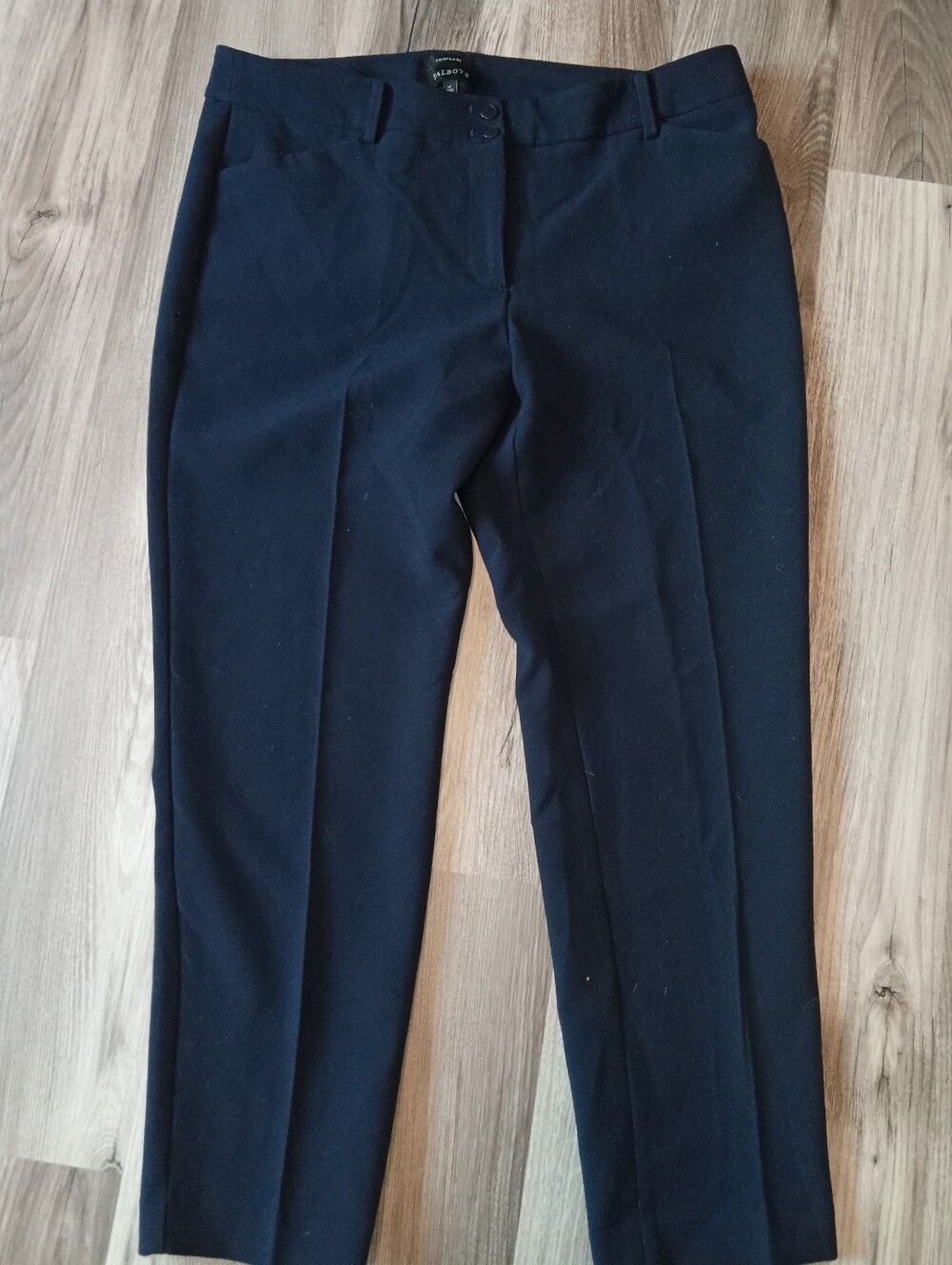 Talbot's Navy Straight-Leg Dress Trousers for Women